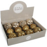 Набор HOUSE OF SEASONS, 12 шт. стеклянных шаров, диам. 8см, золото/шампань, 3 вида 83117