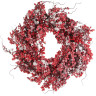 Венок с ягодами HOUSE OF SEASONS диам. 60 см. красный в снегу 83003
